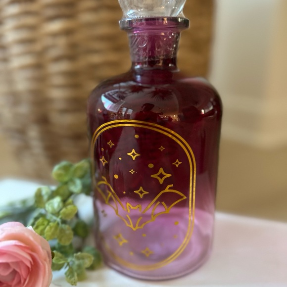 Target Bullseye Halloween 2023 Apothecary bottle decoration glass pink new - Picture 6 of 9